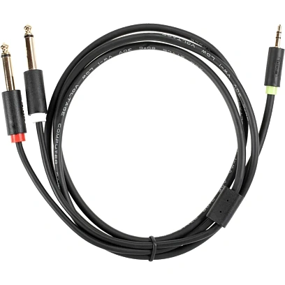 Адаптер переходник 3.5 Jack (M) - 2x 6.3 Jack (M)Telecom /TAV6168-1.5M