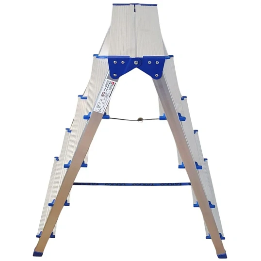 Стремянка двухсторонняя алюминиевая 5 ступеней TARKO 04205e