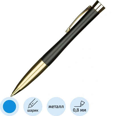 Ручка шариковая  Parker Urban Muted Black GT BP Twist,синий,Китай,2143640