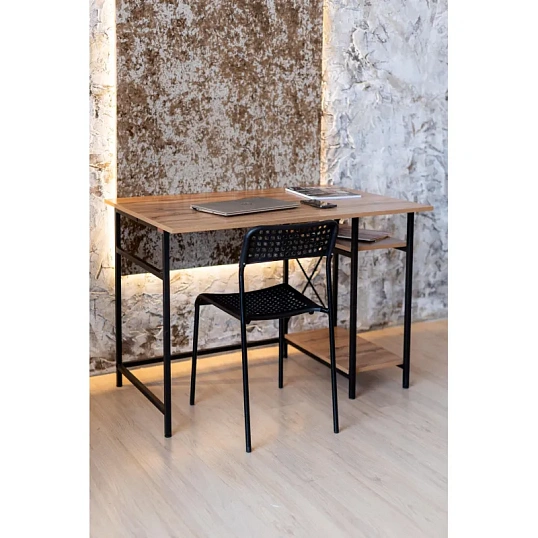 Стол компьютерный TI_Комус Онега 5/750Х1100 чер/ЛДСП дуб вотан