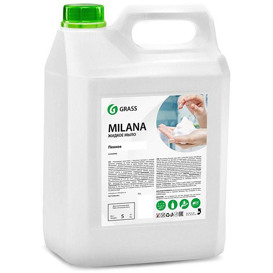 Мыло жидкое ПРОФ пенное Grass/MILANA ПЕННОЕ, 5л_ТБ