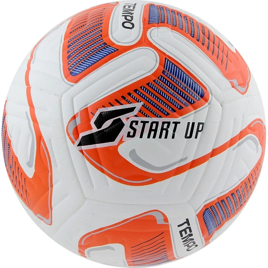 Мяч футбольный Start Up Tempo white/orange, р5, пу, 371781