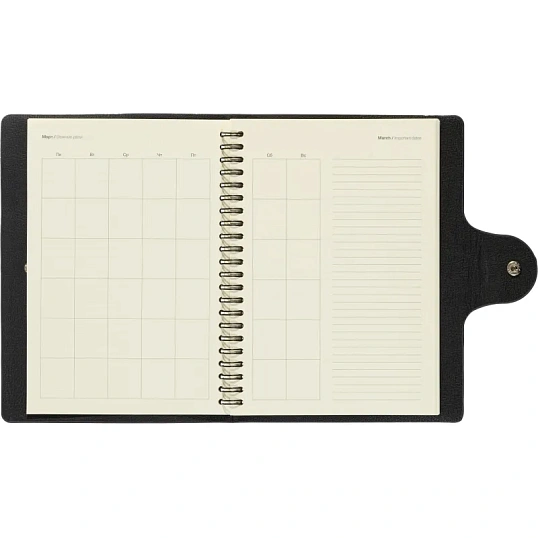 Ежедневник недатированный Fluid Attache Selection сер-гол. 140х200 мм,192с
