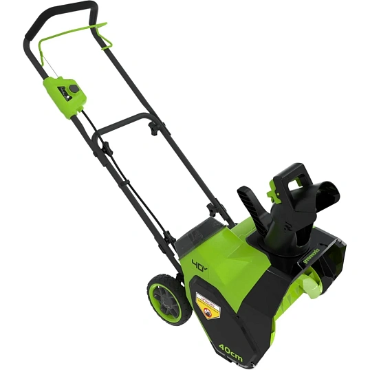 Снегоуборщик аккумуляторный Greenworks G40ST40, 40V АКБ 4 Ач и ЗУ 2603607UB