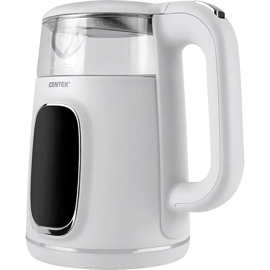 Чайник Centek CT-0052 White 1,7л 2200Вт,2стенки LED-дисплей, 40/80/90/100С