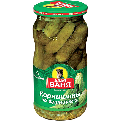 Корнишоны Консервация Дядя Ваня по-фра нцузски,460гр