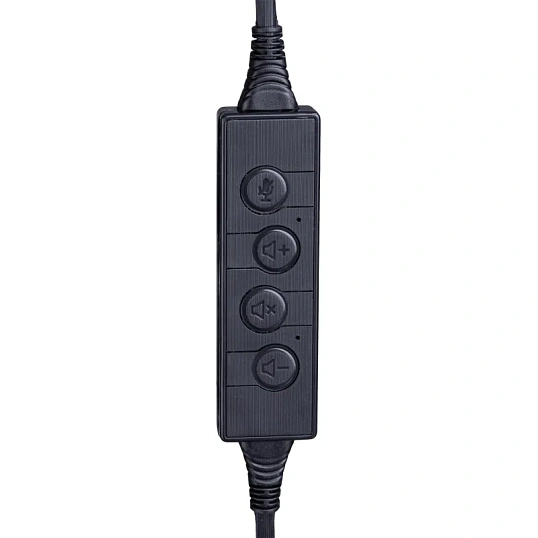 Гарнитура HWH001 проводные с микрофоном USB 2.0/регулятор/1.9м