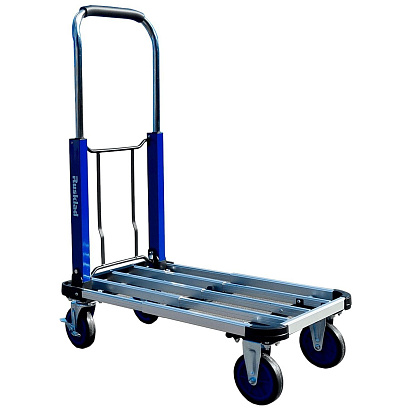 Тележка платформенная алюминевая складная ТП 150 А колёса d 100 мм