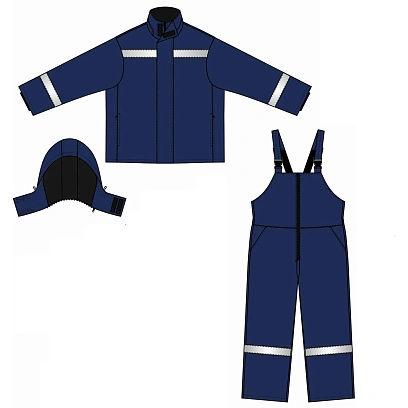 Костюм рабочий зимний мужской з48-КПК синий (р.60-62) 194-200