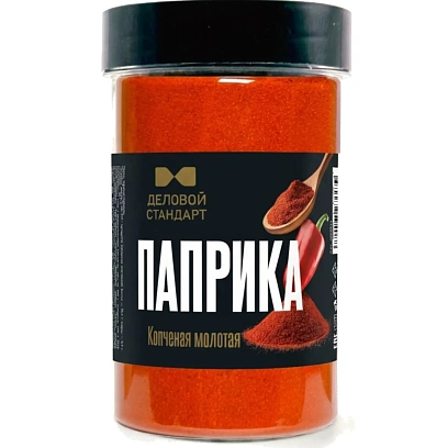 Приправа Паприка Деловой Стандарт молотая копченая ПЭТ, 110г
