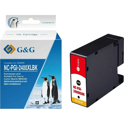 Картридж струйный G&G PGI-2400XL BK чер. для Canon MAXIFY iB4040/ МВ5040