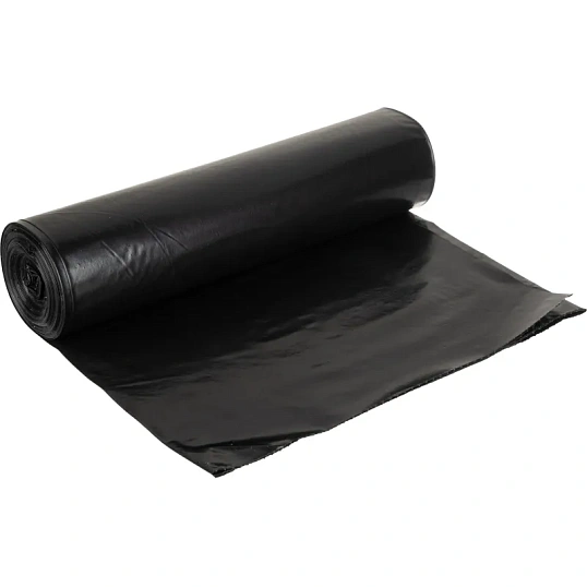 Мешки для мусора ПВД 180л 60мкм 10шт/рул черн 90х110см Броня