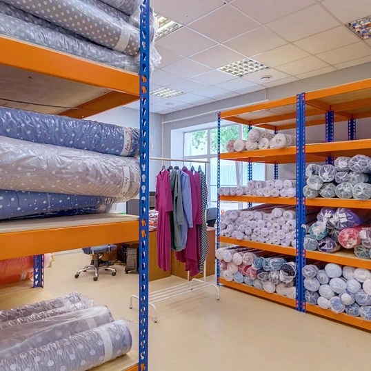 Стеллаж металлический ГТС_Профи 2000x1540x770 мм. 4 яруса, фанера