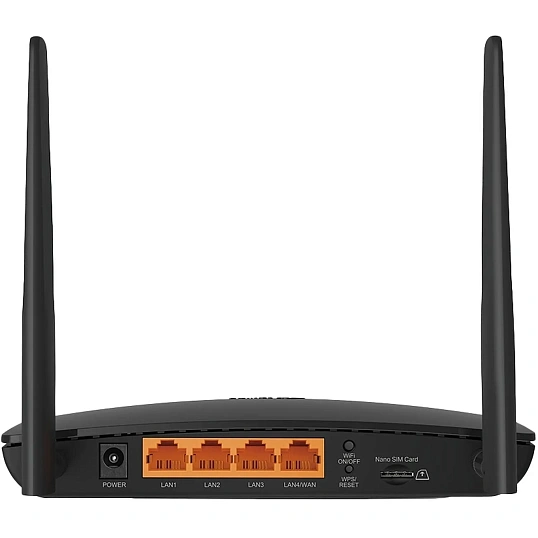 Маршрутизатор беспроводной TP-Link TL-MR150 N300 10/100BASE-TX/4G cat.4 чер