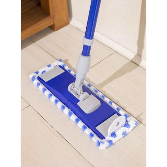 Швабра флаундер Luscan 34х10см насадка микрофибра, кнопки