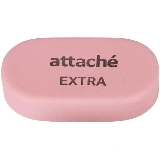 Ластик овальный Attache Extra, нат.каучук, 45x28x10мм, пастельн.ассорти