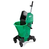 Ведро на колесах SYR 26л (раб.16л) cервисное Эрго NU3 зеленое NU3G