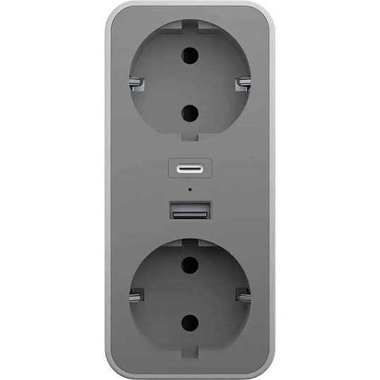 Тройник AGNI 2/220 + 2 USB,белый(TP-WB2U2E-white)