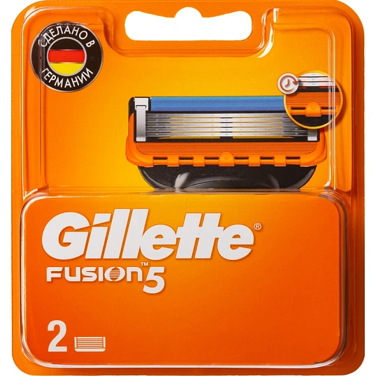 Сменные кассеты для бритья Gillette FUSION  2шт
