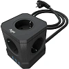 Сетевой фильтр AGNI  5р/2м,3USB 1TYPE-C,черный(TP-VE4U5E-C-2m-black)