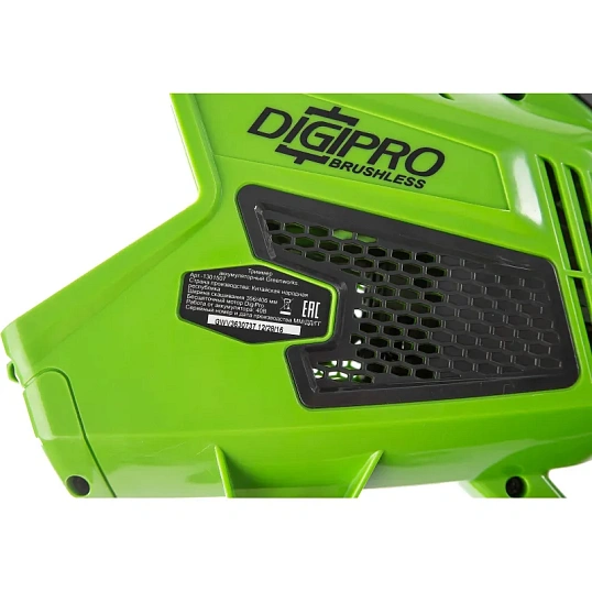 Триммер аккумуляторный Greenworks 40V, 40 см, б/щ, без АКБ и ЗУ 1301507