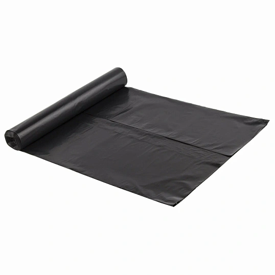 Мешки для мусора ПВД черные 34мкм 90х130 240л  50шт/уп