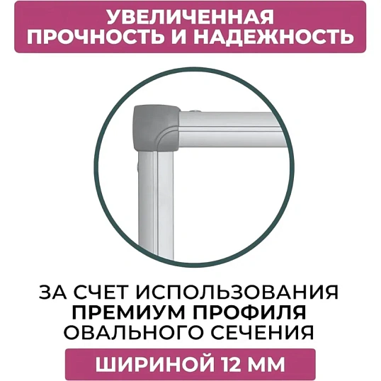 Доска магнитно-маркерная Attache Twist 100х120 лак вращ., на роликах Россия