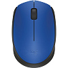 Мышь компьютерная Logitech беспров.M171 blue (USB, 1000dpi) (910-004640)
