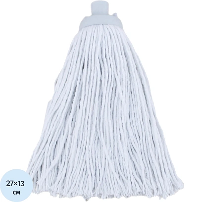 Насадка МОП Алабама верёвочн резьб.200г хлопок,вискоза,полиэстерЛайт,белый