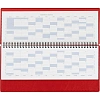 Планинг датированный 2026, красный, 303х150 мм, 120стр, Agenda