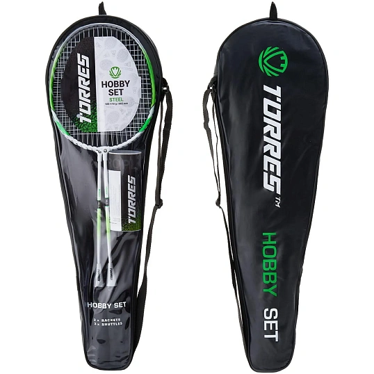 Набор для бадм. TORRES Hobby Set, для начинающ., со струнами, зел., BD23506