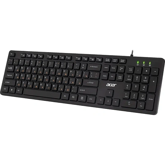 Клавиатура Acer OKW122 черный USB (ZL.KBDEE.00C)