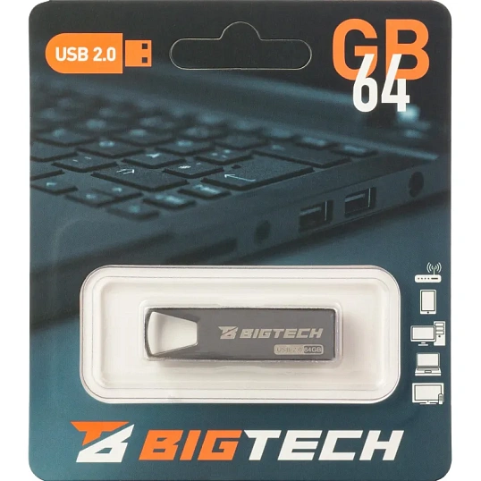 Флеш-память BigTech UFD016, USB2.0, 64GB