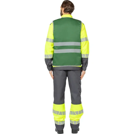 Жилет зеленый с СОП (р.3XL/60-62)