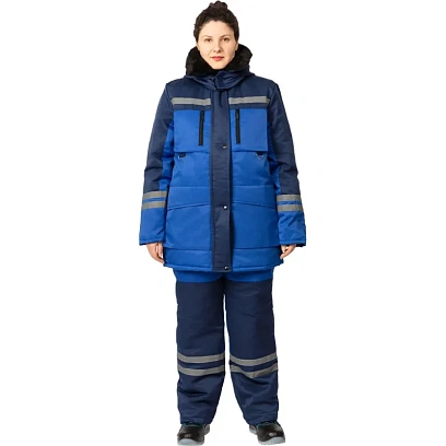 Костюм рабочий зимний жен з03-КПК вас/син  44-46/170-176