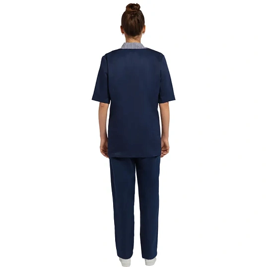 Костюм для горничных и уборщиц женский у07-КБР т.син  (р.52-54) 158-164