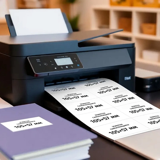 Этикетки самоклеящиеся Premium 105х57мм 10шт/л А4 (100л/уп)