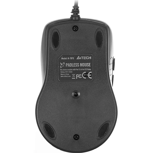 Мышь компьютерная A4Tech V-Track Padless N-70FX чер опт (1600dpi) USB