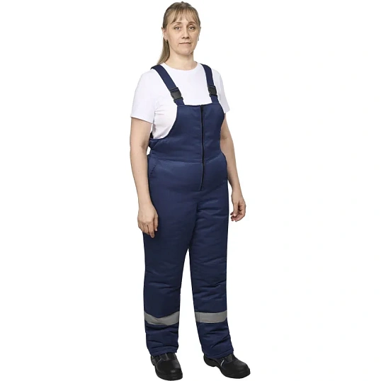 Полукомбинезон рабочий зимний жен з32-ПК син смес 44-46 158-164(Арсенал-СП)
