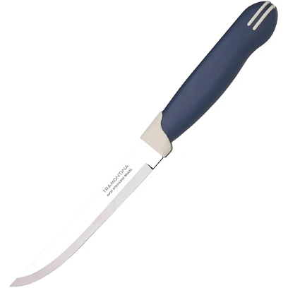 Нож для стейка гладкий Multicolor 12,5 см синий 2 шт/уп