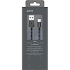 Кабель USB PERO DC-04 Type-C, 3А, 1м, Blue-black (Fast Charge)
