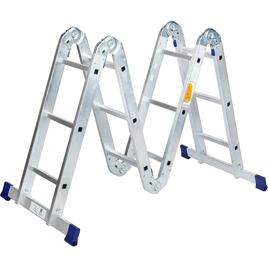 Лестница шарнирная алюминиевая 4х3 ступени Комус    