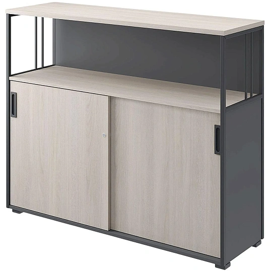 Шкаф-купе Комус Мебель К-Loft 241Н042 1370х420х1116 дуб скандин/графит