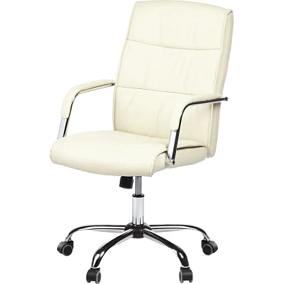 Кресло BN_SH_EChair-509 TPU к/з бежевый хром