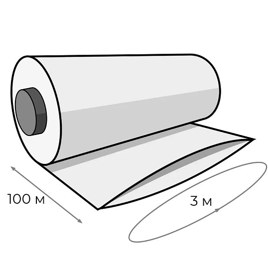 Пленка укрывная Рукав ПВД 120мкм 1,5x100 м прозр. 1сорт,толщ.рукава 240 мкм