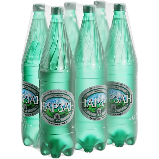 Вода минеральная Нарзан газированная пэт 1,5л