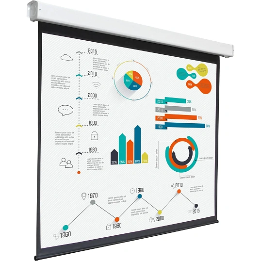 Экран Digis DSEF-1105 настенный мотор. 1:1, 180х180