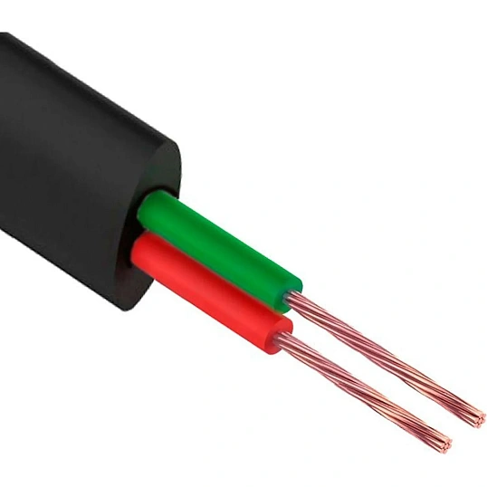 Кабель телефонный  REXANT ШТЛП 2 жилы Cu, черный, бухта 100 м