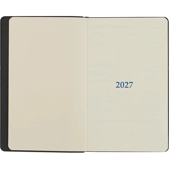 Ежедневник датированный 2027 ИМИДЖ Attache А5,168л,138x213мм,иск.кожа,черн