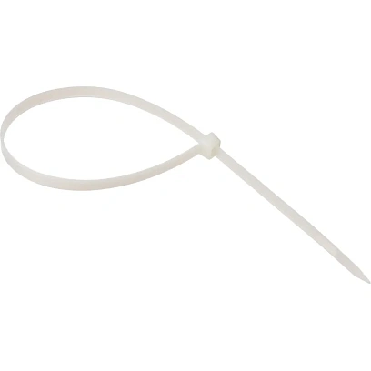 Хомут стяжка нейлоновая TOPFORT 8х400 (7,6х400 мм) белый 100 шт/уп